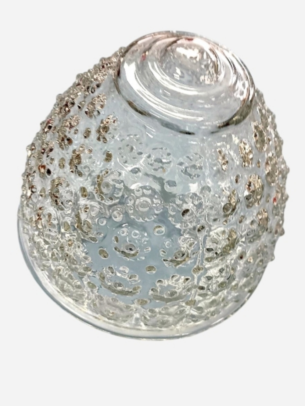 MCM Textured Glass Dome Accent